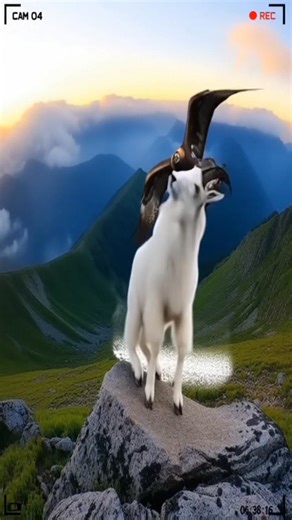 Eagle Strikes the Resting Goat Without Warning. | Eagle Pro