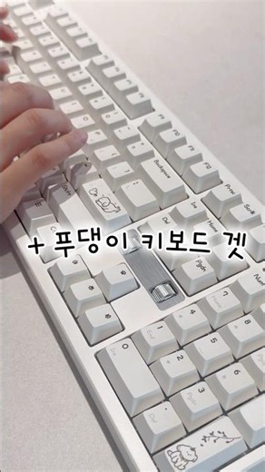 ASMR | 푸댕이 키보드 | 아콘 8K 게이밍 기계식 유무선 키보드 | KTT저소음블루 🐶🤍 #키보드추천 #푸댕이키보드 #게이밍키보드 #사무용키보드 #저소음키보드