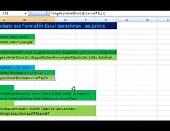 Dreisatz per Formel in Excel berechnen - so geht's