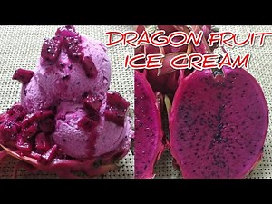 Homemade DRAGON FRUIT ICE CREAM | super yummy