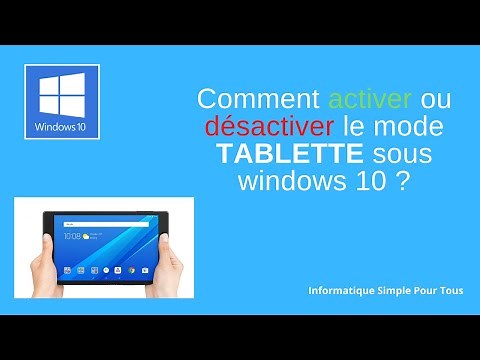 How to enable or disable tablet mode in Windows 10?