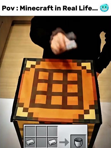 Pov : Minecraft in Real Life 🥶 #shorts #minecraft