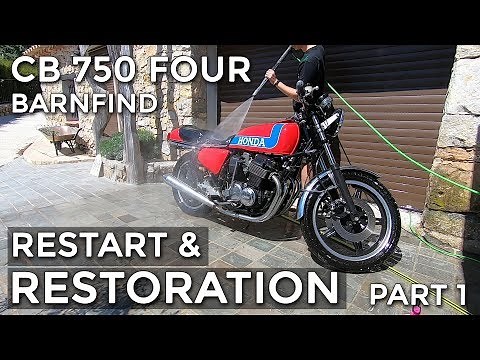 Honda CB 750 Four Restoration - Part 1 (Timelapse)