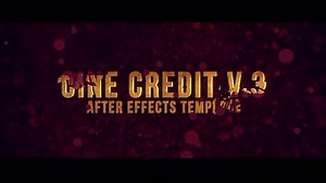 Cine Credit V.3 - After Effects Templates | Motion Array