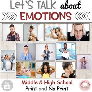 Identify Feelings Emotions Social Emotional Middle High School