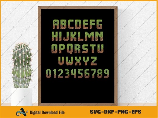 Minecraft Font SVG Bundle All Minecraft Alphabet PNG, Gamer Gift Personalized, Birthday Letters Cricut - Etsy Canada