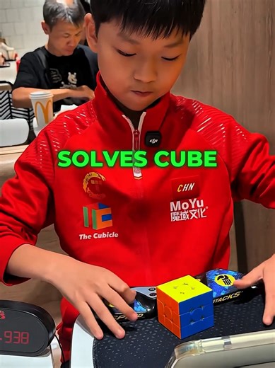 Yiheng Noticed something #rubik #Cubing #champion #tingman #CubeSolve