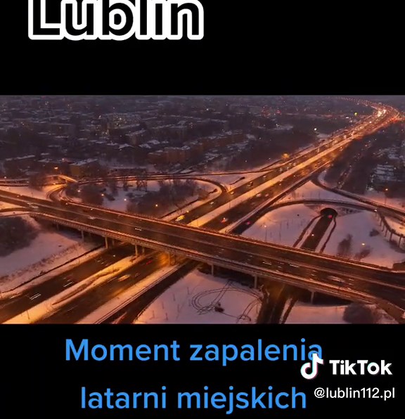 Moment zapalenia latarni miejskich in Lublin 112