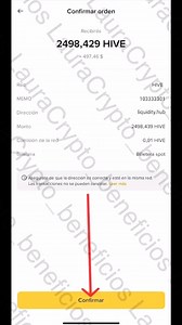 #HIVE  Be careful, this video is a scam on this platform... they pay you back on the first transactions, then they keep your money, there is no profit or invested capital, pending with this contact on Telegram; @lauranewcrypto the address where you send the money is liquidity.hub PENDING!!!