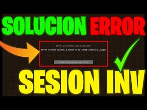✅HOW TO SOLVE THE INVALID SESSION ERROR IN MINECRAFT👈