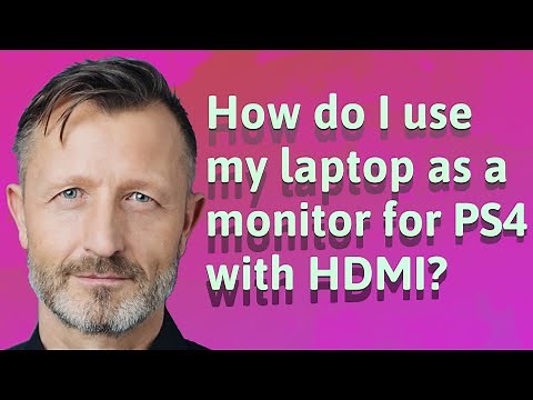 How do I use my laptop as a monitor for PS4 with HDMI?