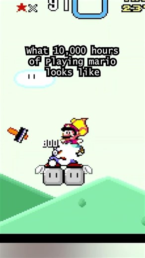 What 10,000 hours of playing Mario looks like