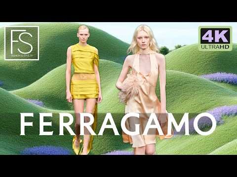 FERRAGAMO Spring/Summer 2026 Milan Fashion Week 4K | Mariacarla Boscono, Anok Yai FASHION & STYLE TV