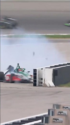 HARD IMPACT IN ST. LOUIS! 😧 #indynxt #racing