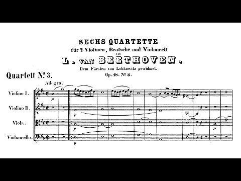 Beethoven: String Quartet No. 3 in D major, Op. 18 No. 3