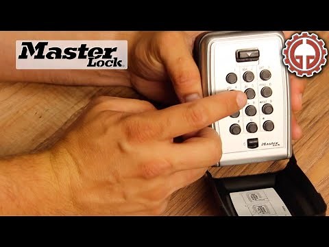 Master Lock Push Button Wall Mount Lock Box UNBOXING 5423D