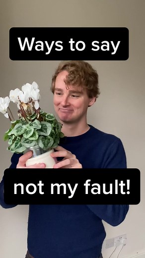 5 ways it’s not your fault. What do you say? #mistake #spokenenglish #vocabulary #bbclearningenglish #blame #5ways #monday #learningenglish