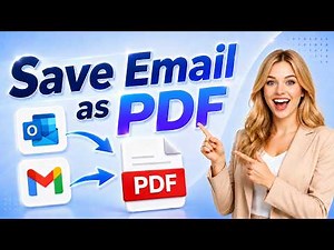 How to Save Email as PDF | Convert Outlook ＆ Gmail to PDF (Quick ＆ Easy Guide)