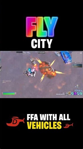Fly City in Fortnite✈️ Join this new FFA map to play together💥🔥#fortnite #fortnitemap #fortnitedanse