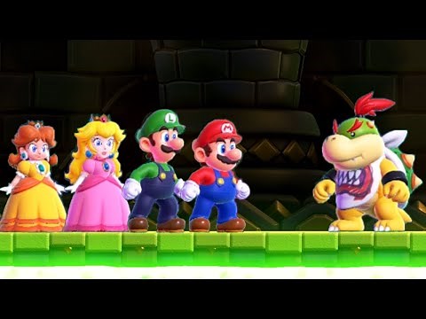 Super Mario Bros. Wonder 100% Walkthrough - World 1 (4 Players)