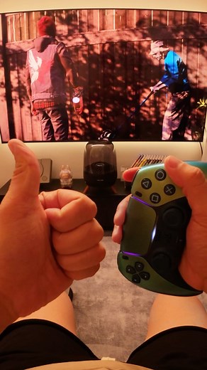 The joy of playing games with a PS5 controller. #ps5 #playstationgamer #consolegamer