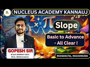 Slope : Basic to Advance | All Concepts with proof | Gopesh Sir |#education #maths #slopes #trending