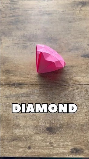 EASY ORIGAMI DIAMOND TUTORIAL DESIGN BY JEREMY SHAFER ORIGAMI | DIY DIAMOND FROM PAPER STEP BY STEP