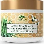 Manuka Honey Eczema Cream Moisturizing Lotion Treatment For Psoriasis Relief - Itchy, Dry Skin Rash Ointment -Skin Soothing Moisturizer Baby Kids & Adults -High Strength Body & Face Cream 8oz
