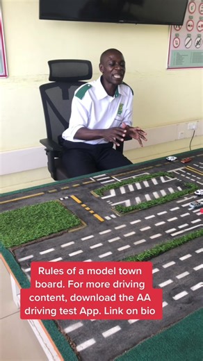 Rules of a model town board. For more driving content, download the AA driving Test App. Link on bio #AAKenyacares #fy #drivinglessons #kenya #aadrivingtestapp