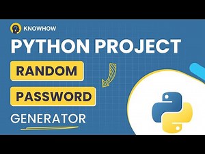 How to Create Random Password Generator using Python? | Python Project
