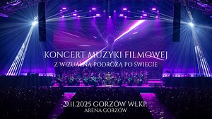 Już 9.11.2025 zapraszamy do Areny Gorzów w Gorzowie Wlkp. na 🆕NOWĄ, czwartą edycję VISUAL CONCERT 🌍🦩🪼🐢🐋 Koncert muzyki filmowej i epickiej z wizualną podróżą po świecie fauny, flory, niezwykłych krajobrazów, różnorodnych kultur i architektury.⛩🏔🗺🎞 🎬🎼 W symfonicznym brzmieniu w nowym repertuarze usłyszymy utwory m.in. z takich filmów jak: Avatar, Star Wars, Harry Potter, Jurassic Park, No Time To Die, Król Lew, Thor, X-Men, Indiana Jones, Wonder Woman czy utwory muzyki epickiej znanej 