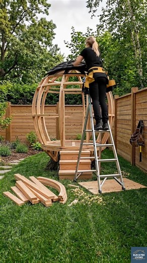 Transforming a Tree Stump into a Cozy Reading Nook