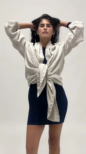 Linen Burlap Tie Front Cardigan. That's Los Angeles.