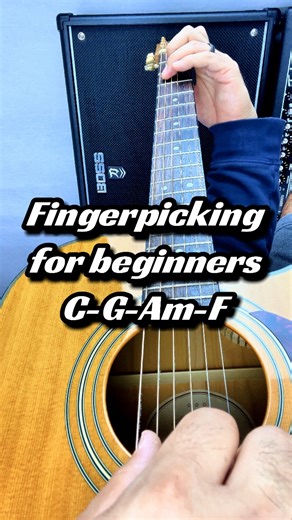 23K views · 136 reactions | F chord giving you problems? Want to learn fingerpicking? Practice both in this simple progression! #reels #beginnerguitar #guitar #fingerpicking #beginner #relaxingmusic #guitarlesson #simpleguitar #Cmajor #popmusic #popguitar #fingerstyle #learnguitar | LaPain Music | Facebook