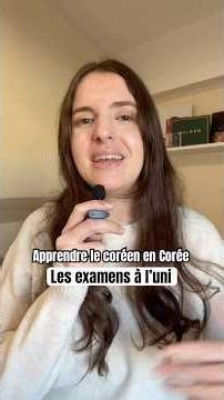 Apprendre le coréen en Corée : les exams !! #apprendrelecoréen #étudierencorée #corée