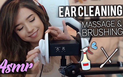 【Poki ASMR】可爱小姐姐ASMR耳朵清洁❤按摩，毛刷，拔罐等