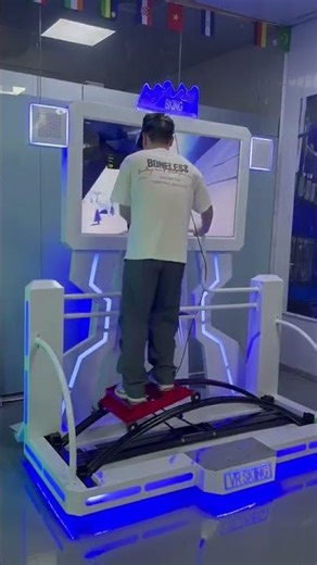 VR skiing #techentertainment #gaming #vrarcade