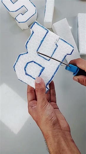 foam cutting | Letter R from foam ✂️ | Which letter should I cut next? 🫡👇 #foamcutting #satisfying