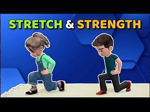 13-MIN STRETCH & STRENGTH KIDS WORKOUT - Videos For Kids