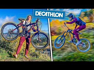 I'm testing the Decathlon Freeride mountain bike: the Rockrider FR10 EVO (released in 2012)