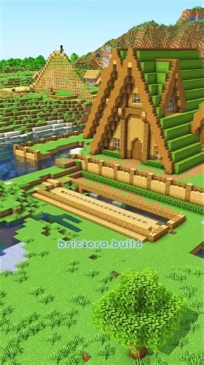 Easy Minecraft Wooden Bridge Tutorial #minecraft #shorts
