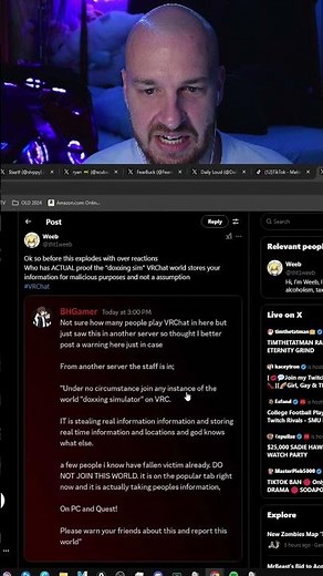 what happens when you join a DOXXING SIM WORLD in VRCHAT #vrchat #vrchatfunny #vrc #doxxing