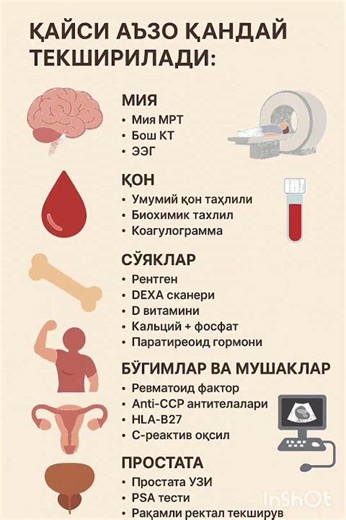 Касалликларда текширув усулари🩻🔬🩺🌡️ #shorts #youtubeshorts #soglik #foydali_tavsiyalar #shifo