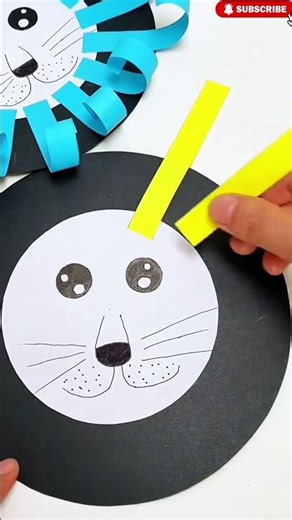 How to make a lion mask #craft #craftideas #diy#diycraft #papercraft#lion#mask#making #lioncontent
