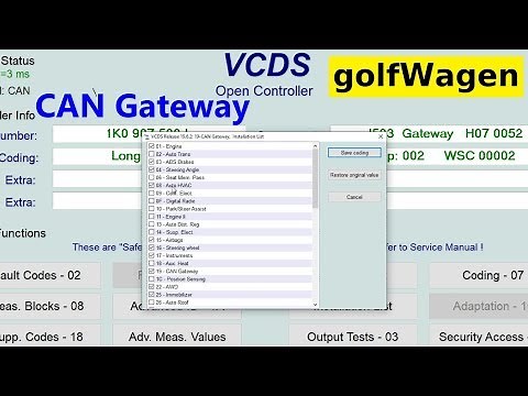 VW CAN Gateway coding