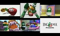 Mix of 6 videos from youtube : VeggieTales Theme Song Comparison (1998/2013)