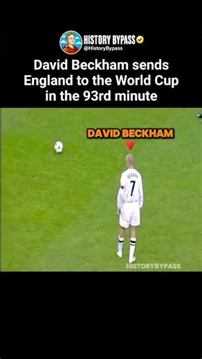 David Beckham Sends England to the World Cup #shorts