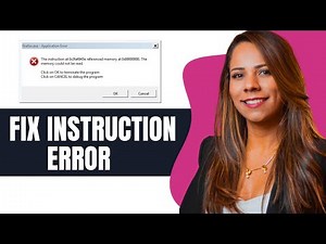 How To Fix The Instruction At 0x Referenced Memory At 0x The Memory Could Not Be Read