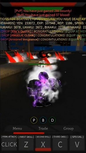 [Project Ghoul] Beat up Eto Cheeks So Much I Gained free Items #shorts #youtubeshorts