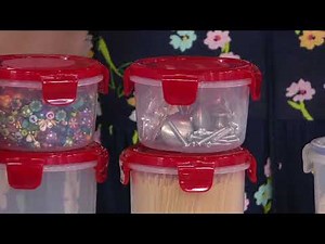 Lock & Lock 6-Piece Cylinder Pantry Storage Set on QVC